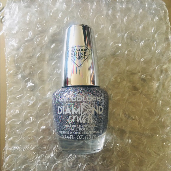 DIAMOND SHINE FINISH L.A.COLORS NAIL POLISH DIAMOND CRUSH flashing lights - Picture 4 of 4